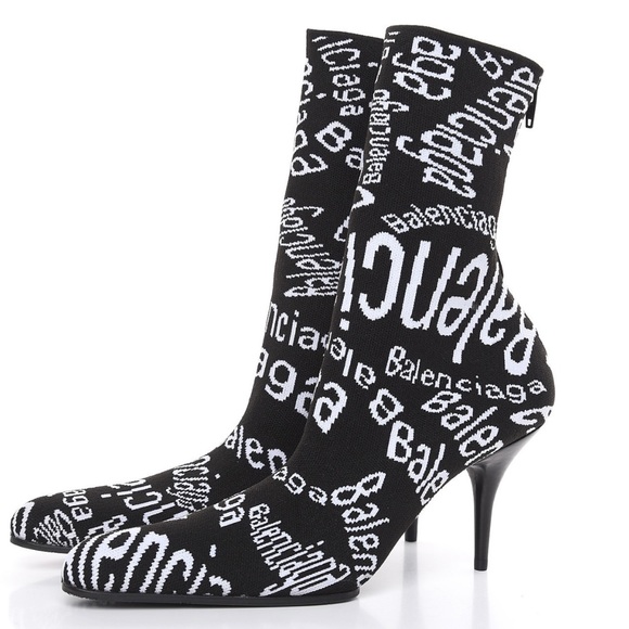 Like New worn once with box!!! Authentic Balenciaga Knit Jacquard Bootie!!! - Picture 4 of 7